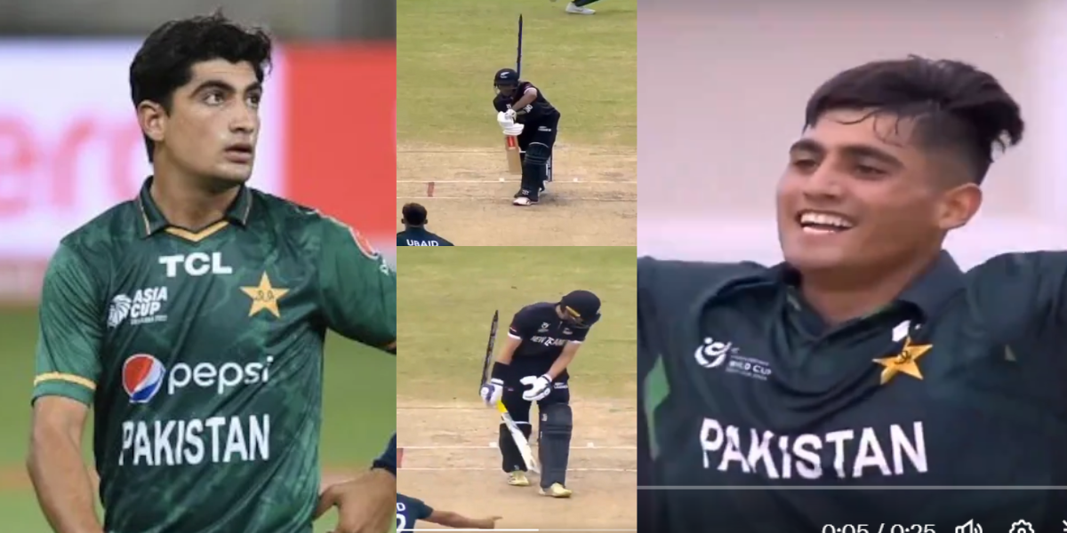 naseem-shah-brother-ubaid-shah-took 3 wickets-against-new-zealand-in-u-19-world-cup-2024