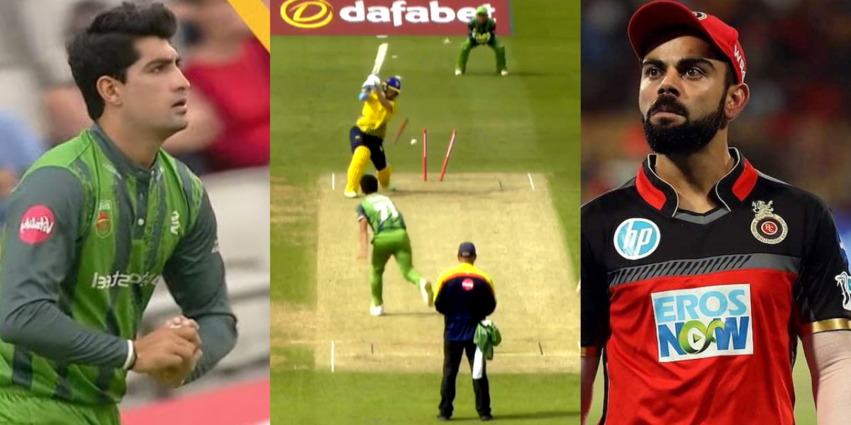 Naseem Shah clean bowled RCB player in T20 Blast