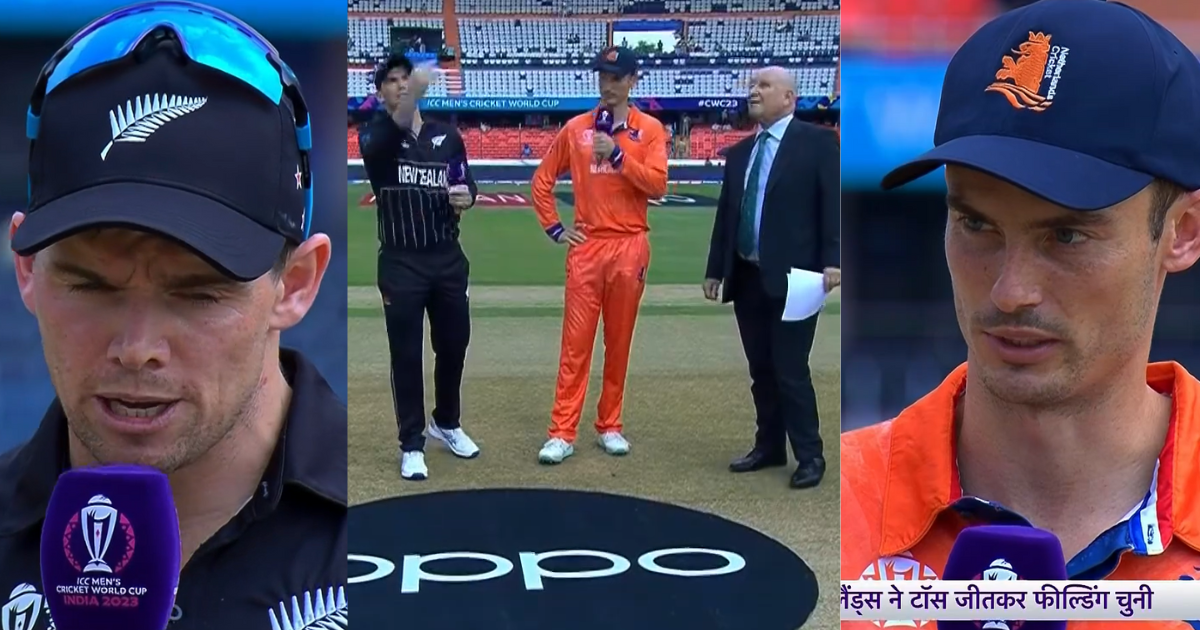 Netherlands won the toss and elected to bowl first against new zealand in world cup 2023