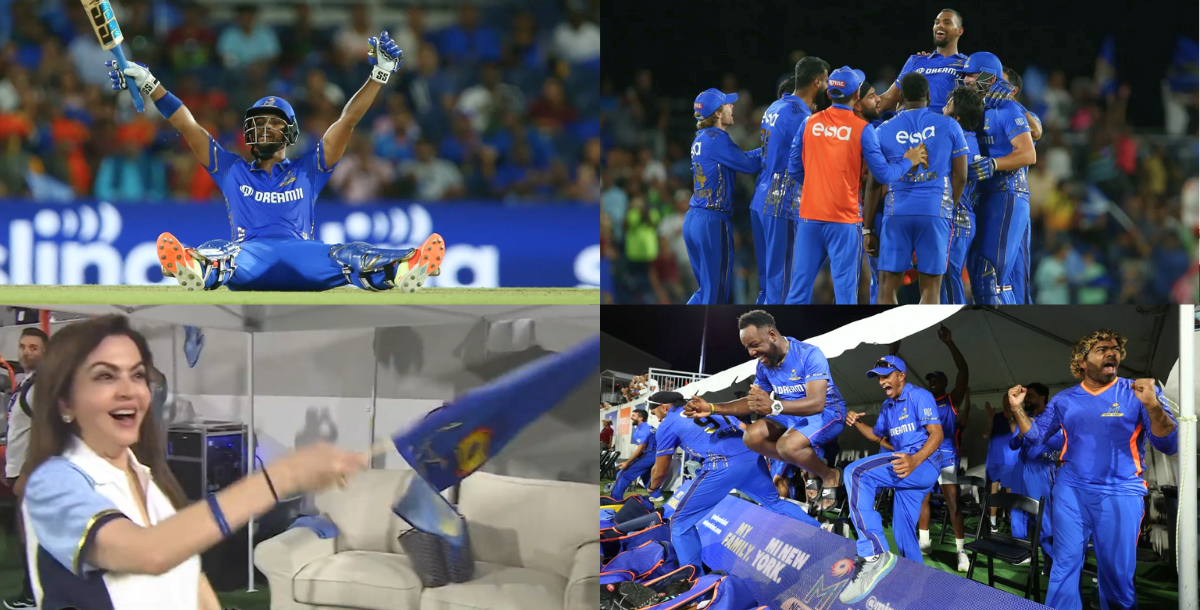Nicholas Pooran and mi new york celebrate after become champion of mlc 2023