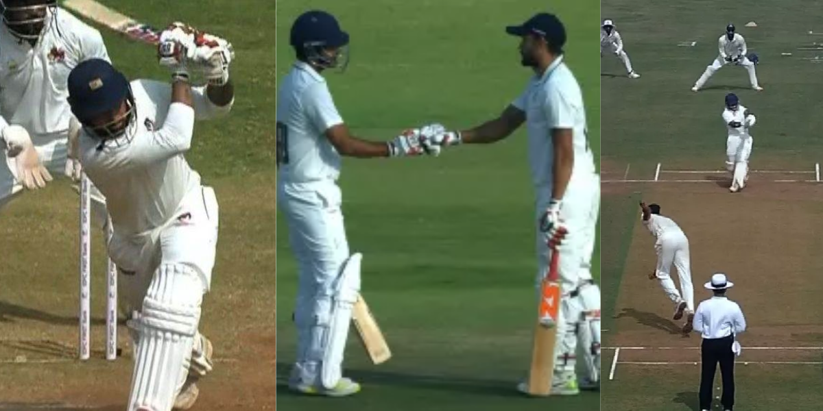 Nitish Rana scored a century against Mumbai in Ranji Trophy 2024
