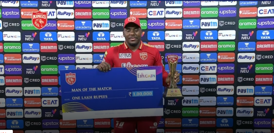 Odean Smith Awarded MOM - RCB vs PBKS