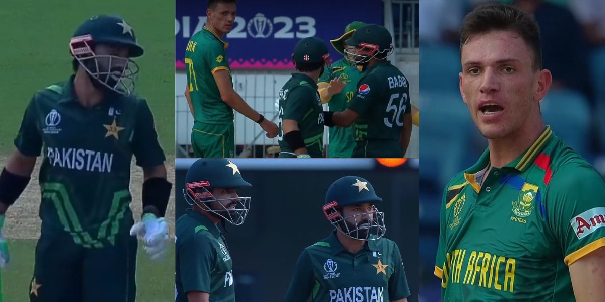 VIDEO: LIVE मैच में बवाल, Mohammad Rizwan ने उड़ाई खेल भावना की धज्जियां, तो अफ्रीकी गेंदबाज ने दिया...