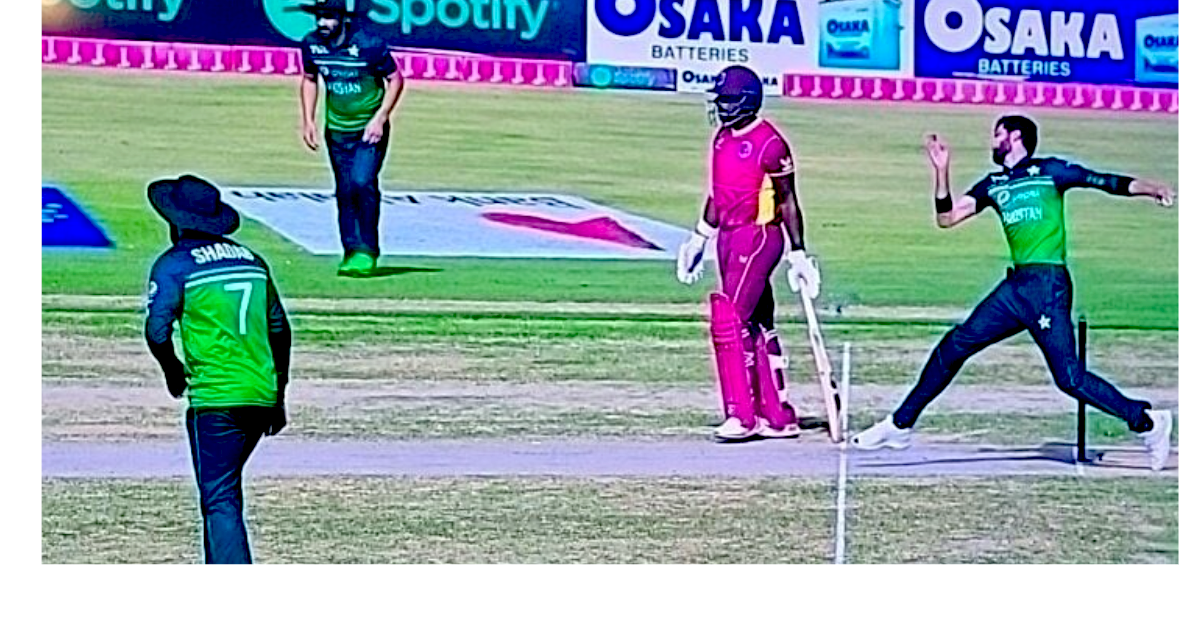 Pakistan vs west indies foul with kyle meyers on shaheen afridi bowling