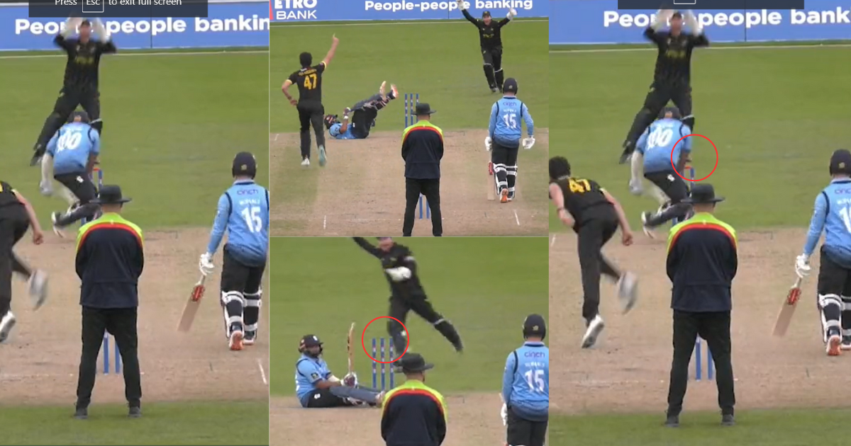 Prithvi Shaw Got Hit wicket out in county championship 2023