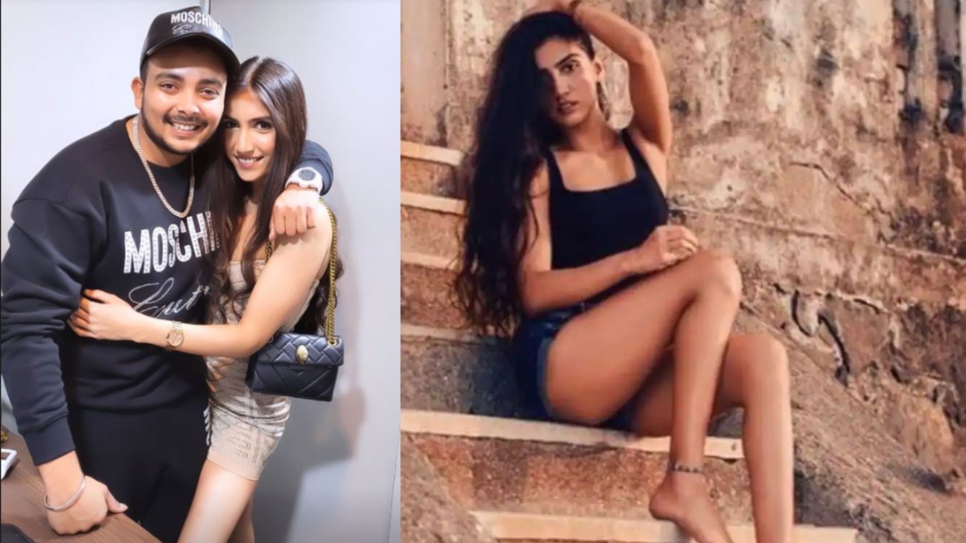 Prithvi Shaw and Prachi Singh