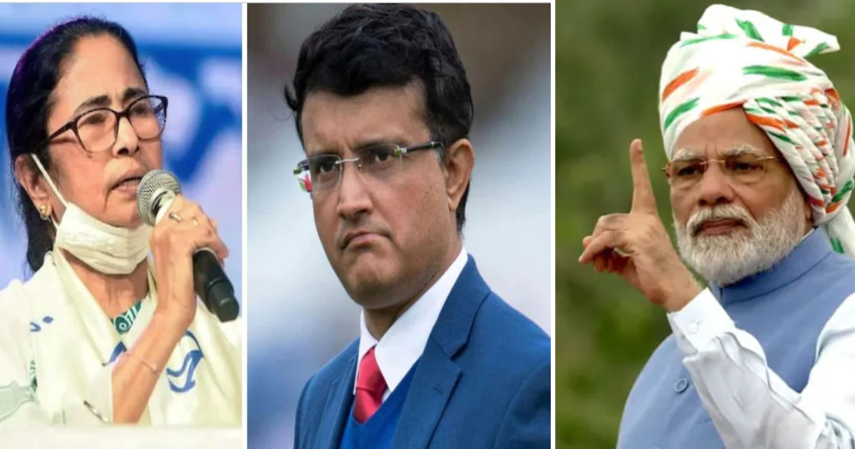 Mamta Bannerjee - Sourav Ganguly - Narender Modi