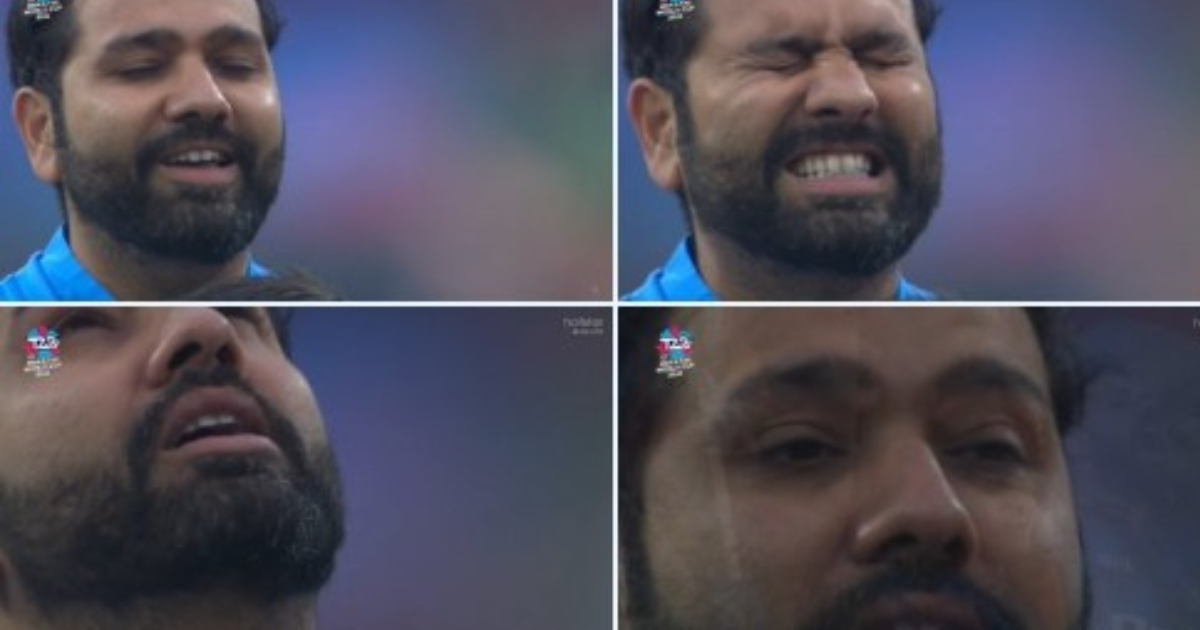 Rohit Sharma Crying During National Anthem