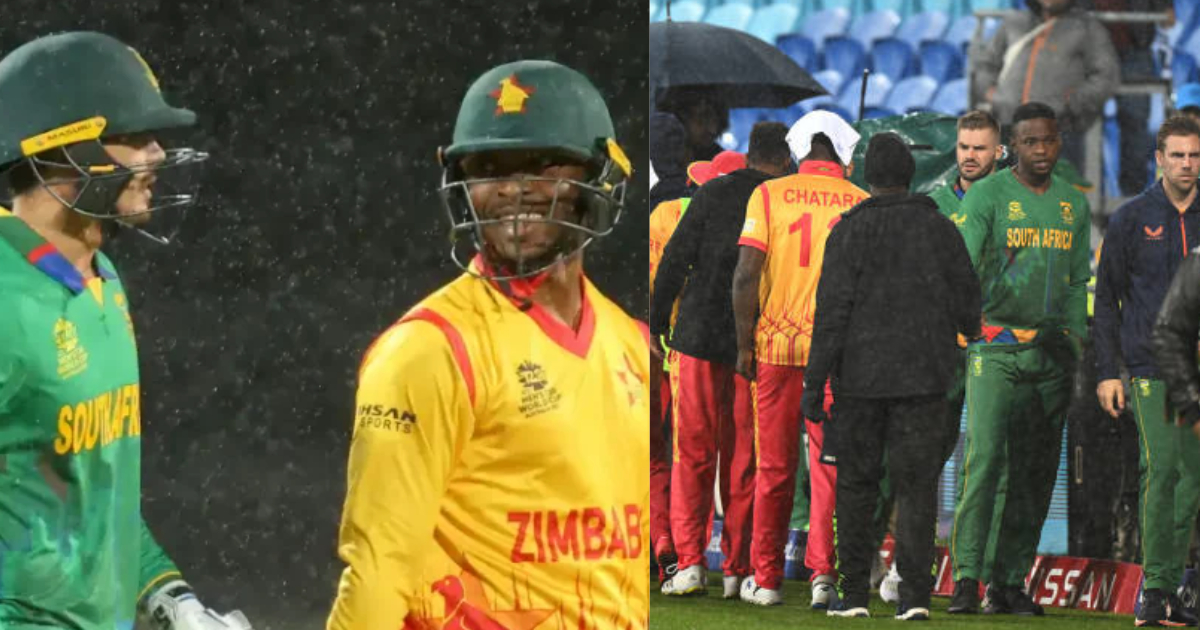 SA vs ZIM - T20 World Cup 2022 No Result