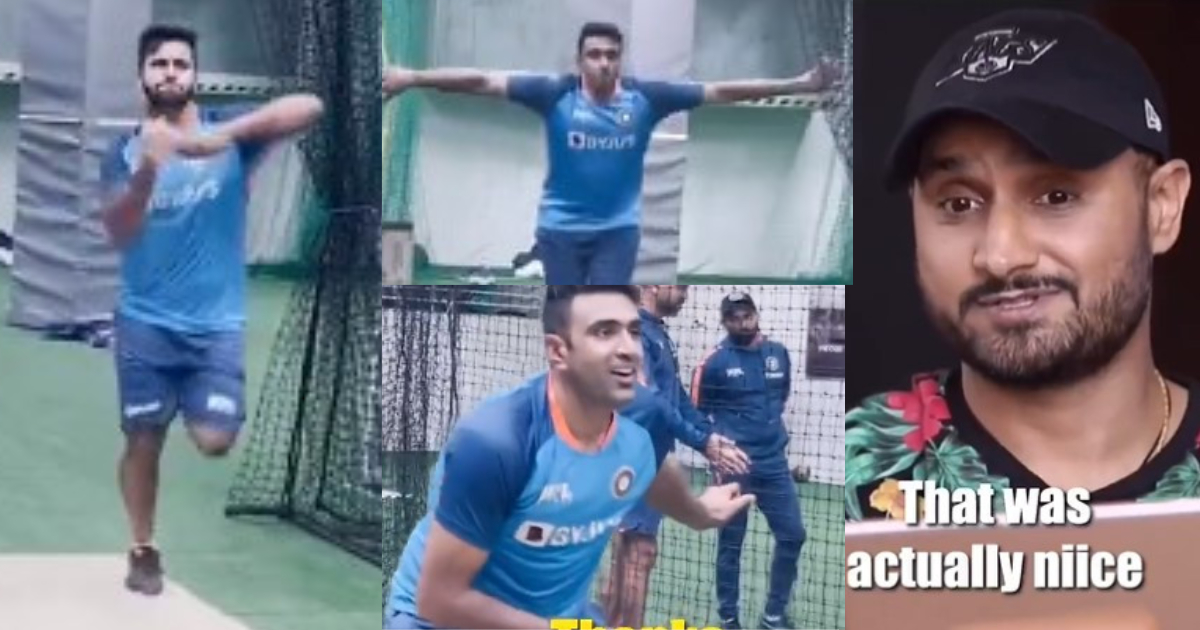 R Ashwin Imitate Harbhajan Singh