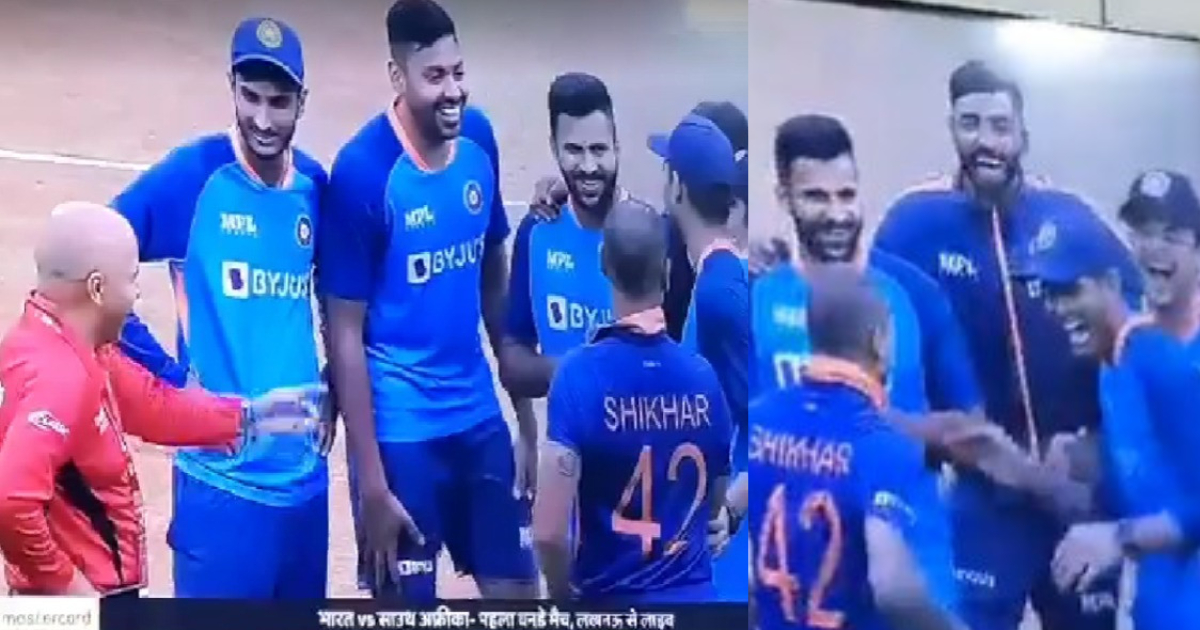 IND vs SA - Umpire Virender Sharma fun with team india