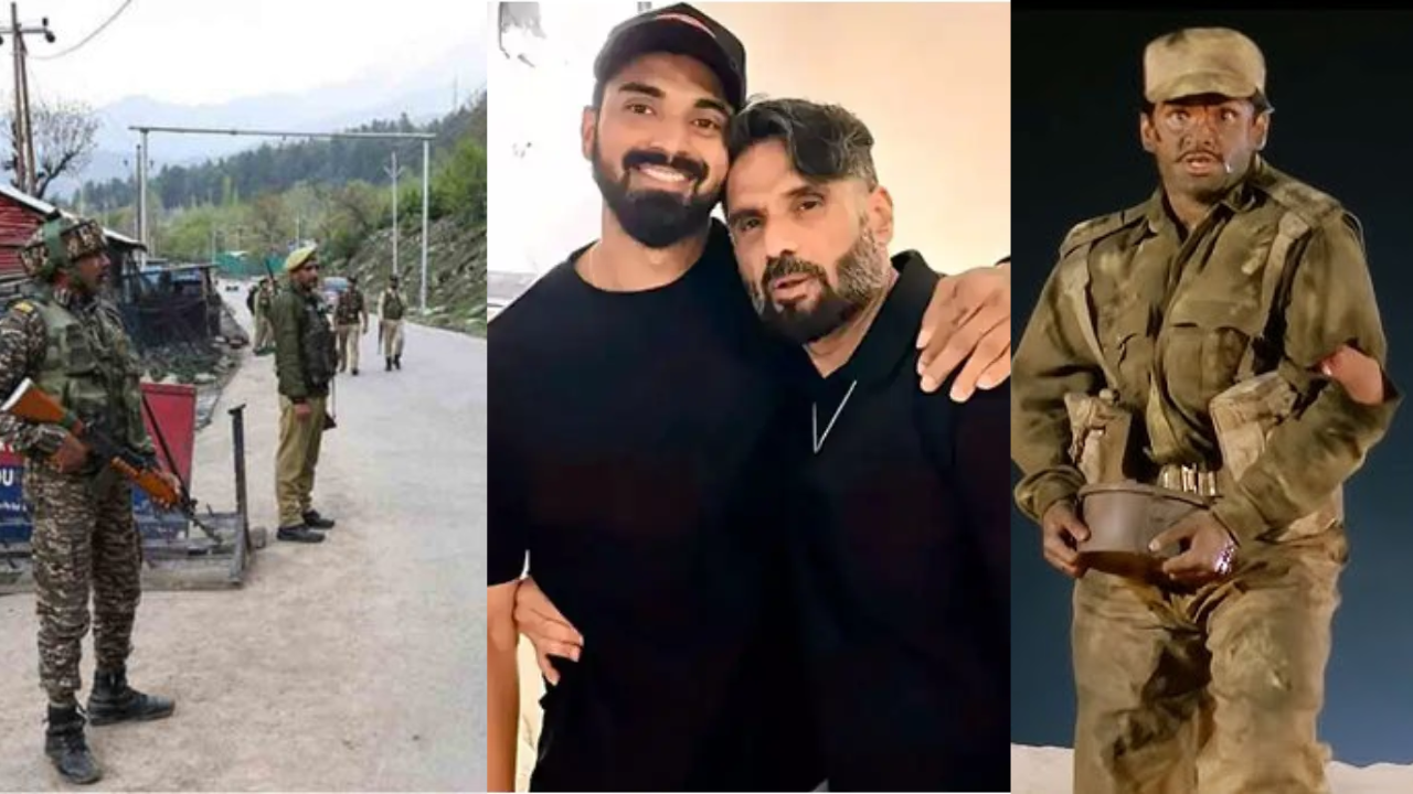 ेunil shetty kl rahul after pahalgar attck