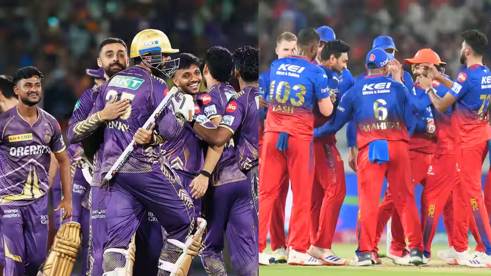 KKR vs RCB Stats Preview