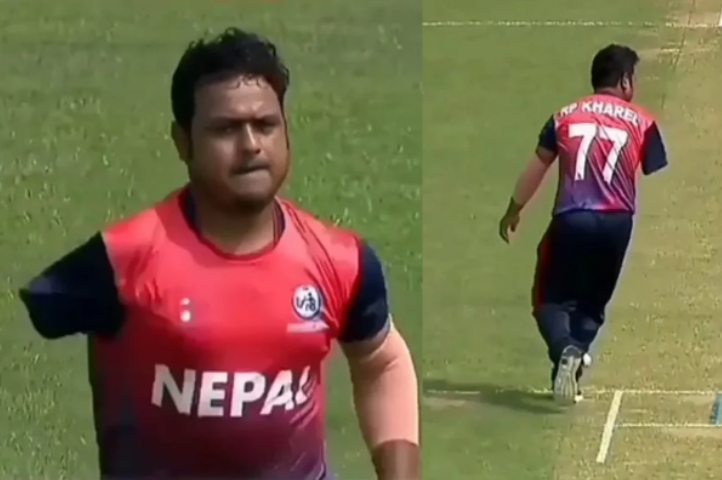 RP Kharel One hand Bowler Nepal