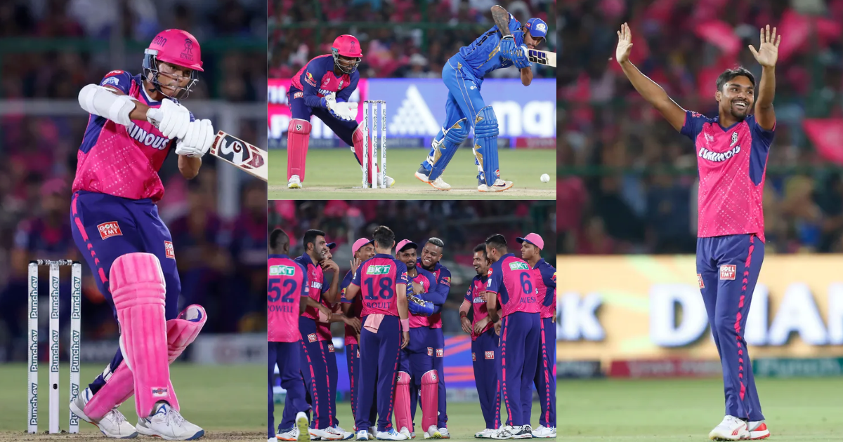 RR vs MI Highlights:17 छक्के-38 चौके, संदीप के पंजे के बाद यशस्वी ने काटा बवाल, राजस्थान के गढ़ में म...
