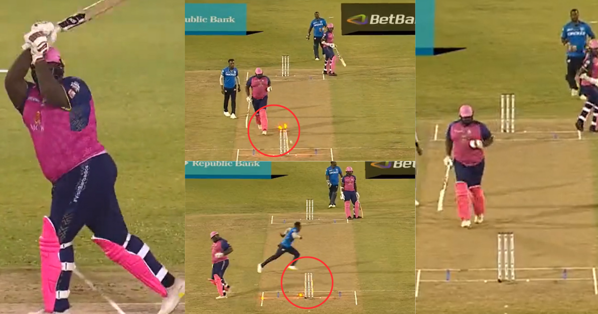 Rahkeem Cornwall bizarre run out in CPL 2023 video goes viral