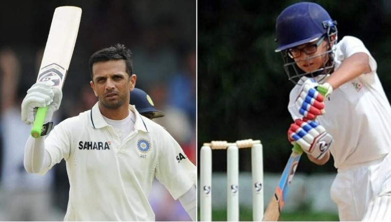 Rahul Dravid And his son Samit Dravid
