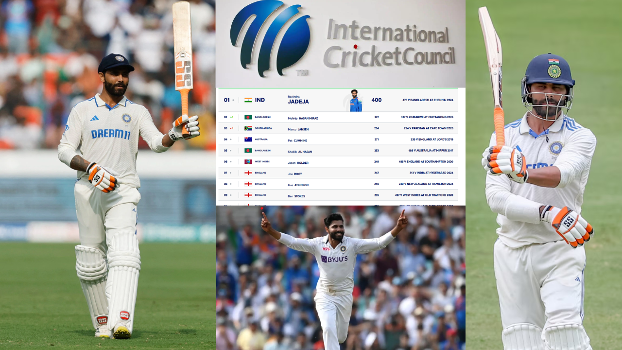 Ravindra Jadeja Has Now Longest Streak As Number 1 All Rounder In Test History