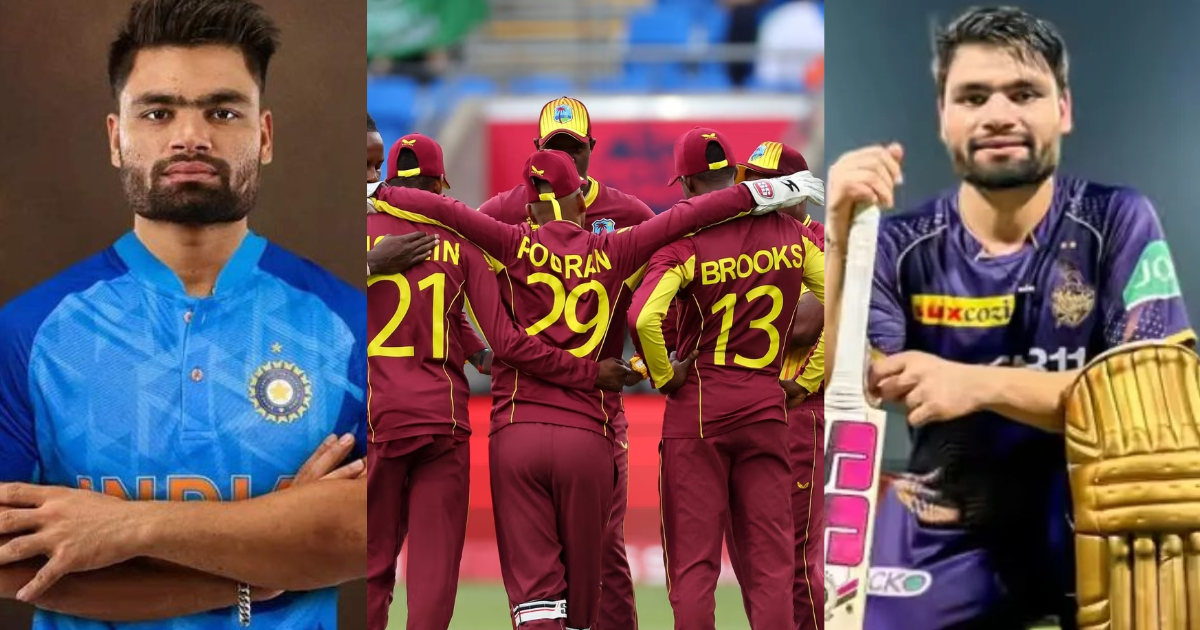 Rinku Singh Shared a pic in team india practice jersey likely to get chance on west indies tour