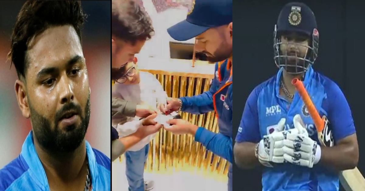Rishabh Pant giving autographs to young cricket fans in Australia Video