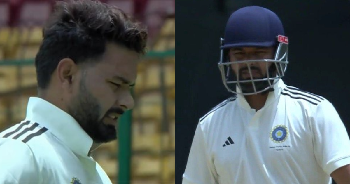 Rishabh Pant का दिलीप ट्रॉफी में डब्बा गोल, इस गुमनाम गेंदबाज के आगे फूले हाथ-पांव, बनाए सिर्फ इतने...