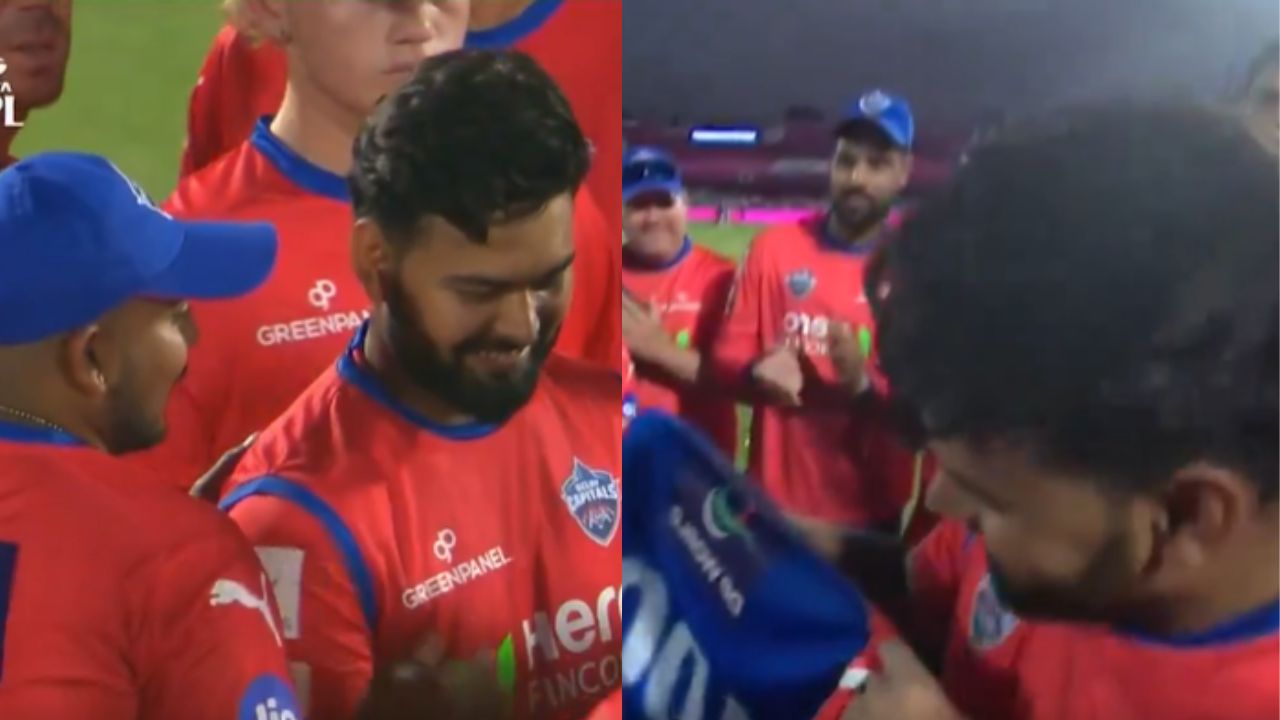 VIDEO: अपने करियर का 100वां IPL मैच खेलने उतरे ऋषभ पंत, तो पृथ्वी शॉ समेत DC के सभी खिलाड़ियों ने खास...