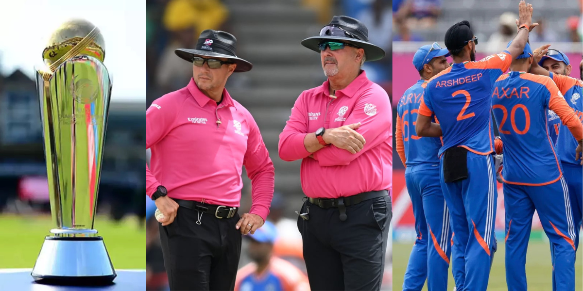 After Team India now umpire nitin menon refused to go to Pakistan withdrew his name from Champions T...