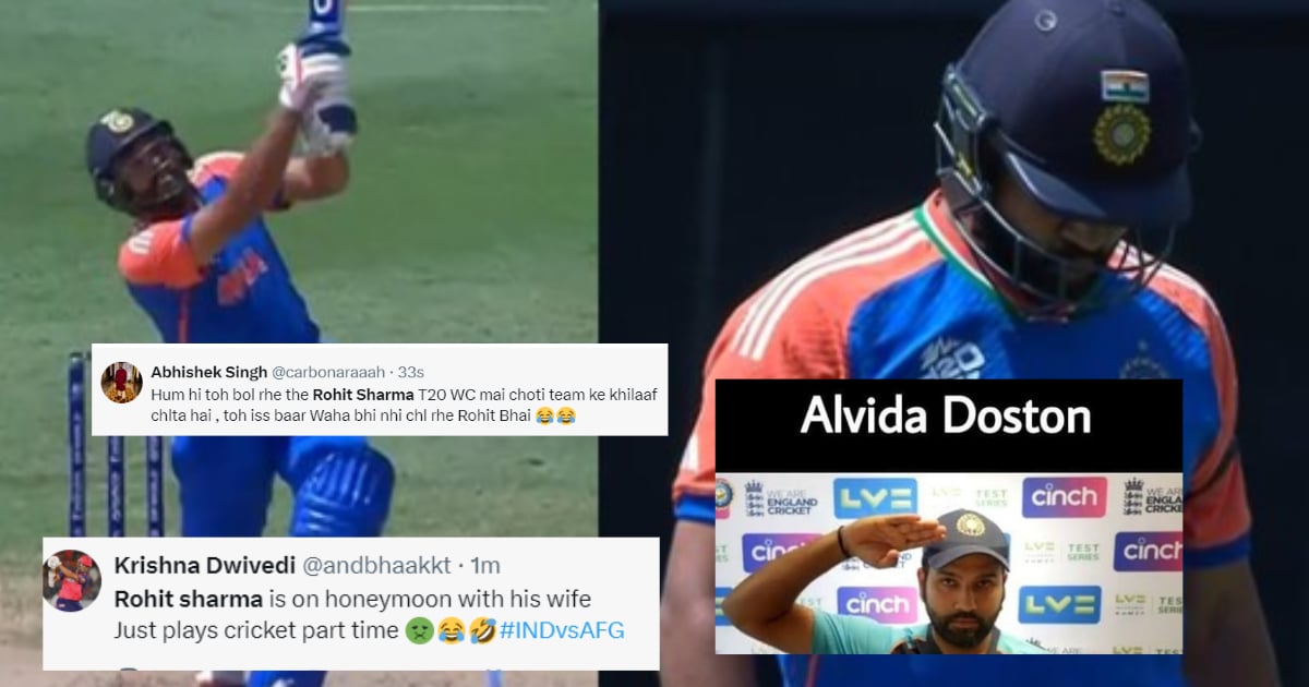 "ये तो सिर्फ भूमिपूजन करने आता है", Rohit Sharma अफगानिस्तान के खिलाफ बना पाए सिर्फ 8 रन, तो भड़क उठे...
