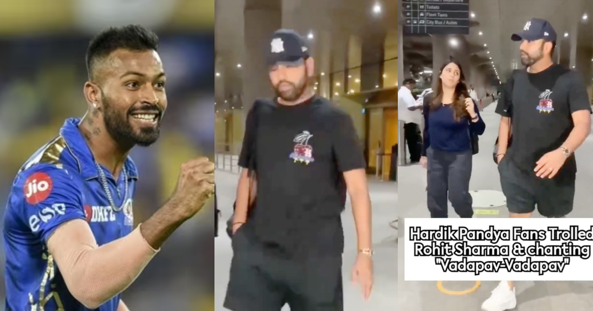 VIDEO: Hardik Pandya के फैंस ने पार की बेशर्मी की हद, Rohit Sharma और उनकी पत्नी को देख लगाए 'वडापाव...