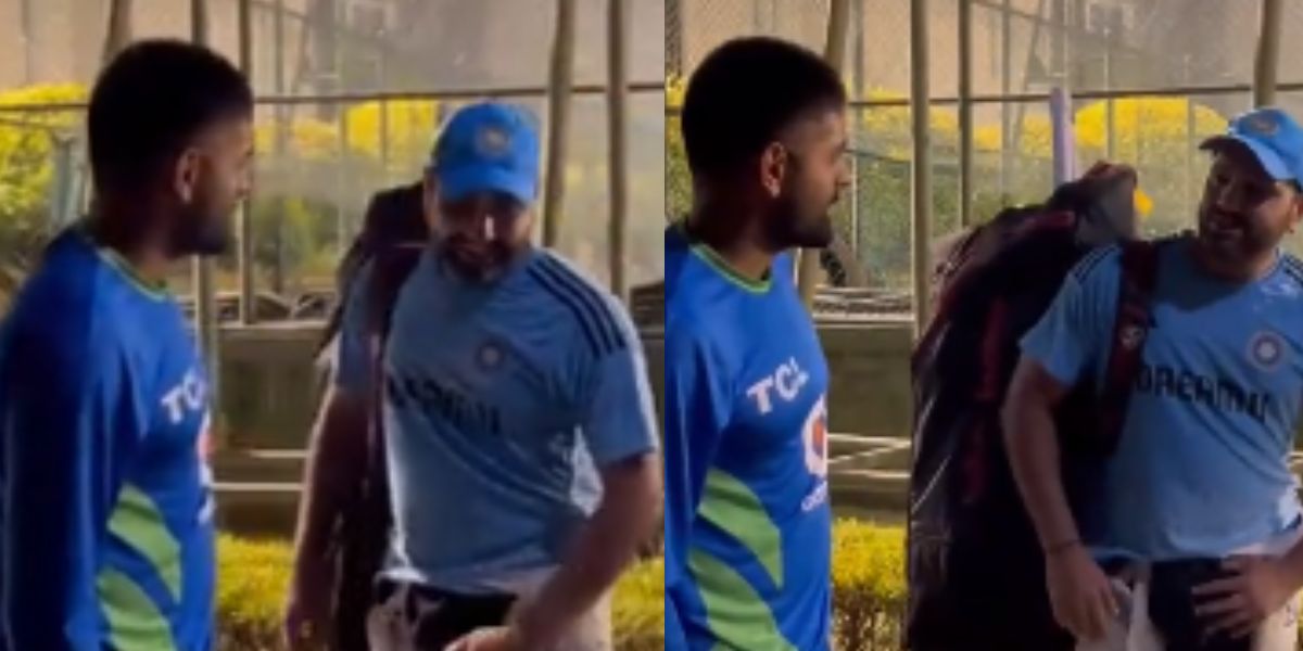 "और भाभी कैसी है...", बाबर आजम के सवाल का Rohit Sharma ने दिया मजेदार जवाब, VIDEO हुआ वायरल