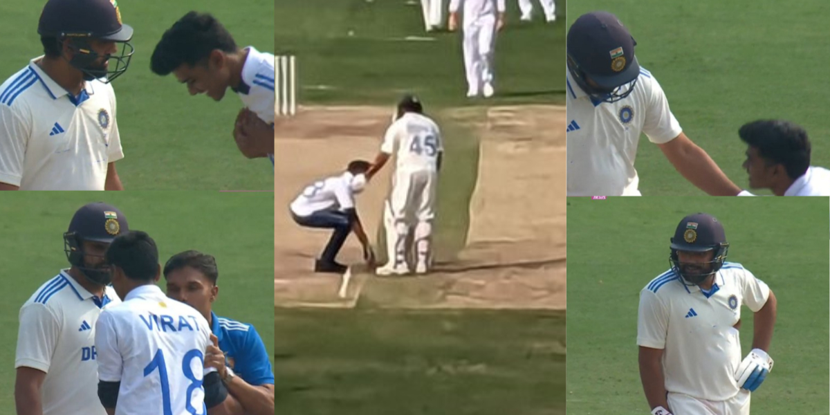 विराट की जर्सी पहनकर Rohit Sharma के पैर छूने आया फैन, तो हिटमैन कर डाली ये हरकत, VIDEO वायरल