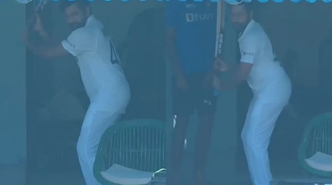 IND vs SL: Watch – Rohit Sharma Emulates Faf du Plessis In The Indian Dressing Room
