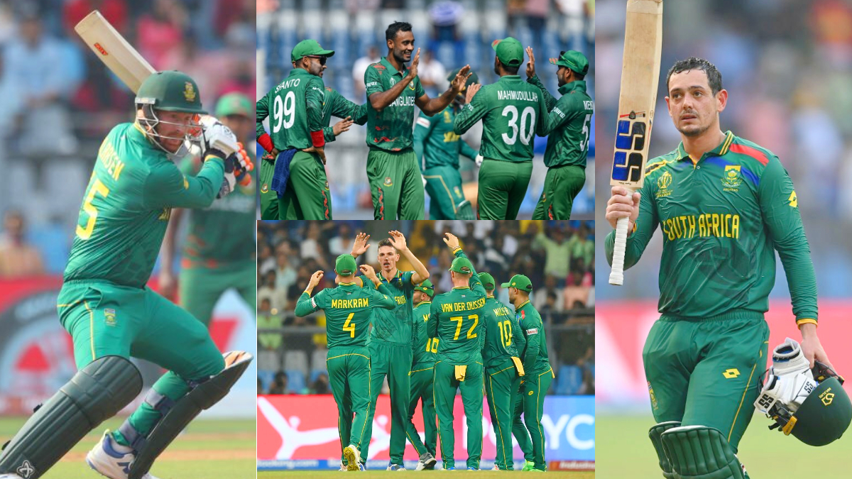 SA vs BAN: 26 और 19 छक्कें, डी कॉक और हेनरिक क्लासेन के तूफान में उड़ी बांग्लादेश, विश्व कप में साउथ...