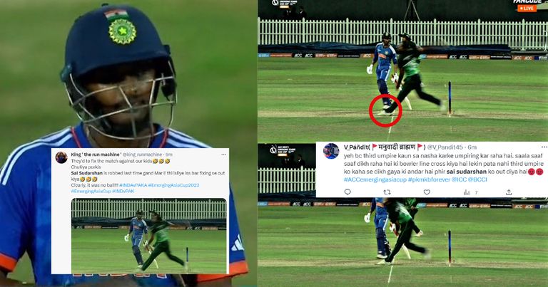 "अंपायर अंधा है क्या", बेइमानी पर उतरा पाकिस्तान, Sai Sudharsan को No Ball पर दिया आउट, तो फैंस का ख...