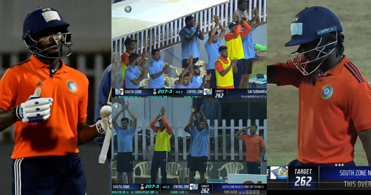 Sai Sudharsan hits 132 runs in 136 balls against central zone in deodhar trophy 2023