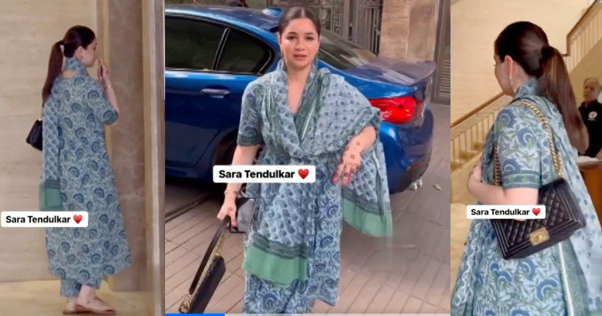 सूट-सलवार और माथे पर बिंदी लगाकर Sara Tendulkar ने जीता दिल, फैंस बोले - "भाभी भईया से मिलने जा रही...