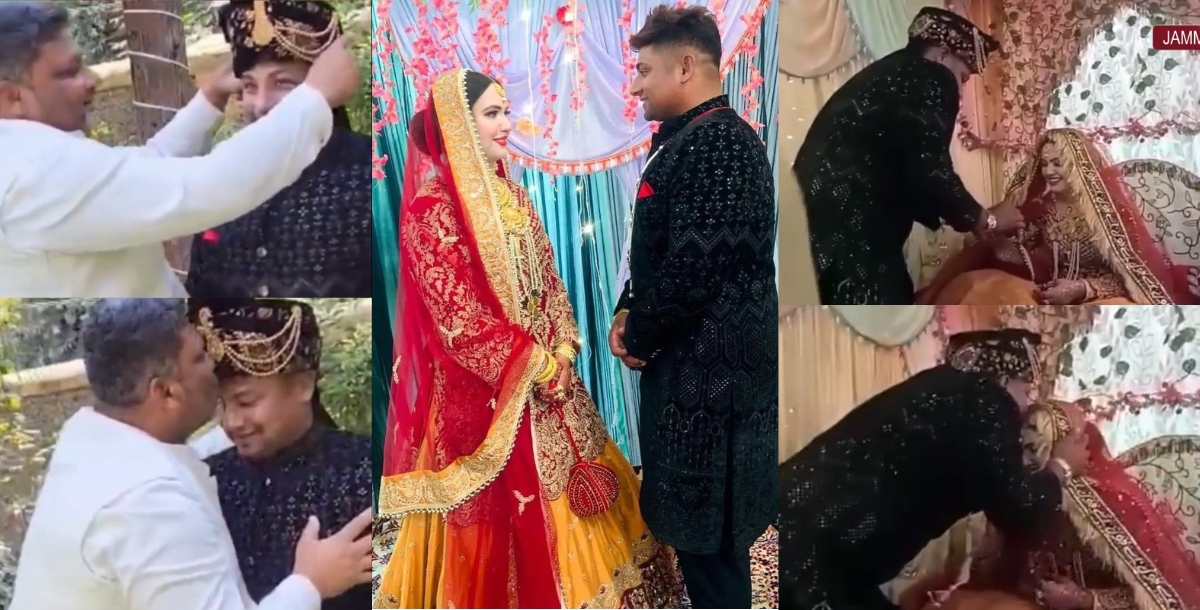 Sarfaraz Khan romantic video with his wife at the wedding went viral