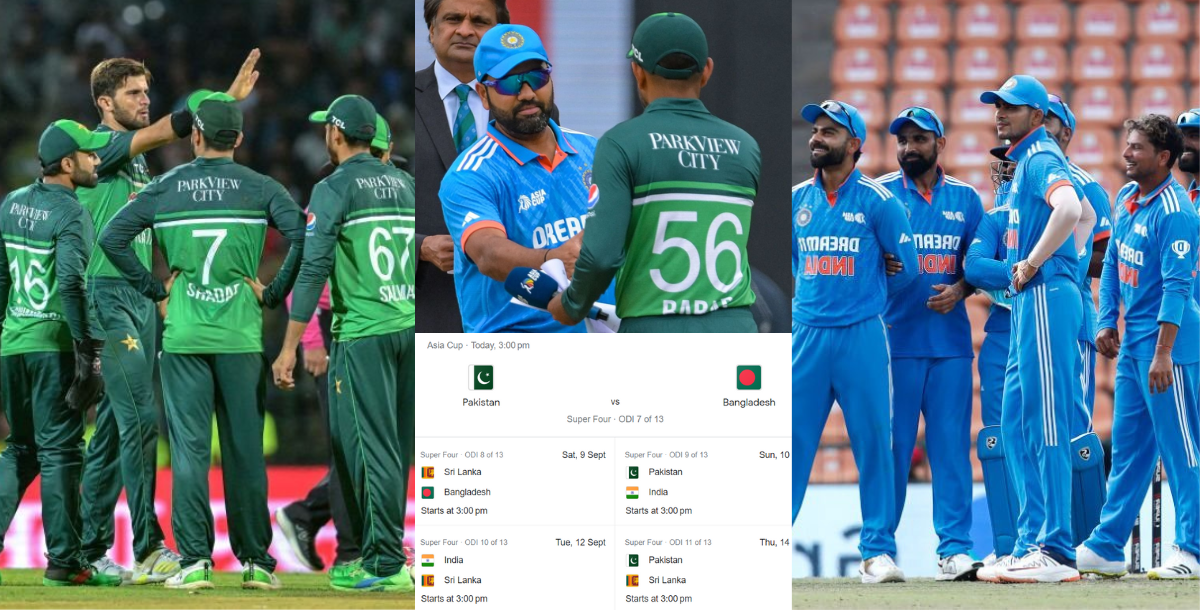 Schedule of Super-4 of Asia Cup 2023 Annouced Team India can face Pakistan twice