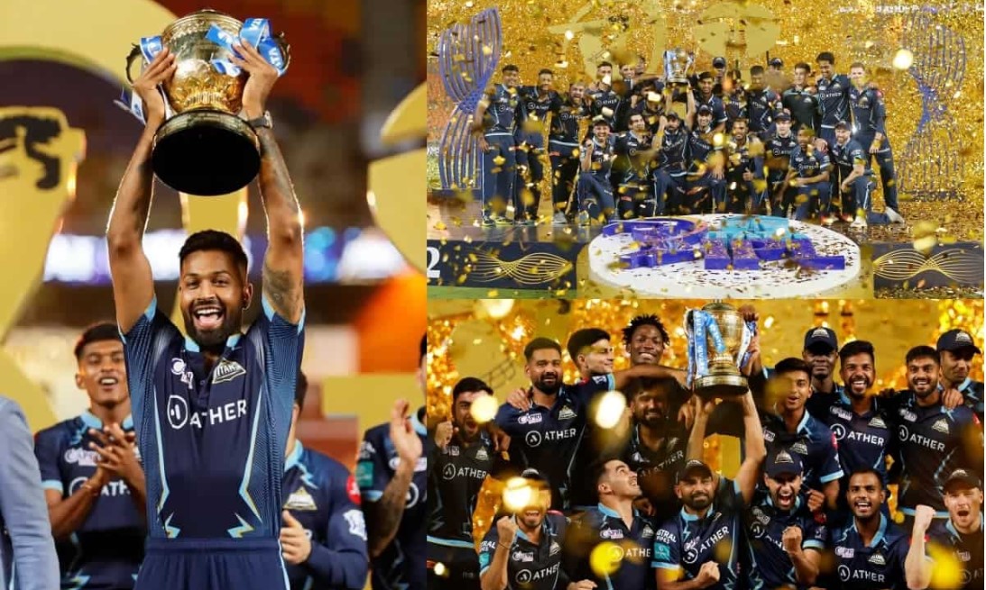 Hardik Pandya reminds MS Dhoni during the celebration of winning ipl 2022