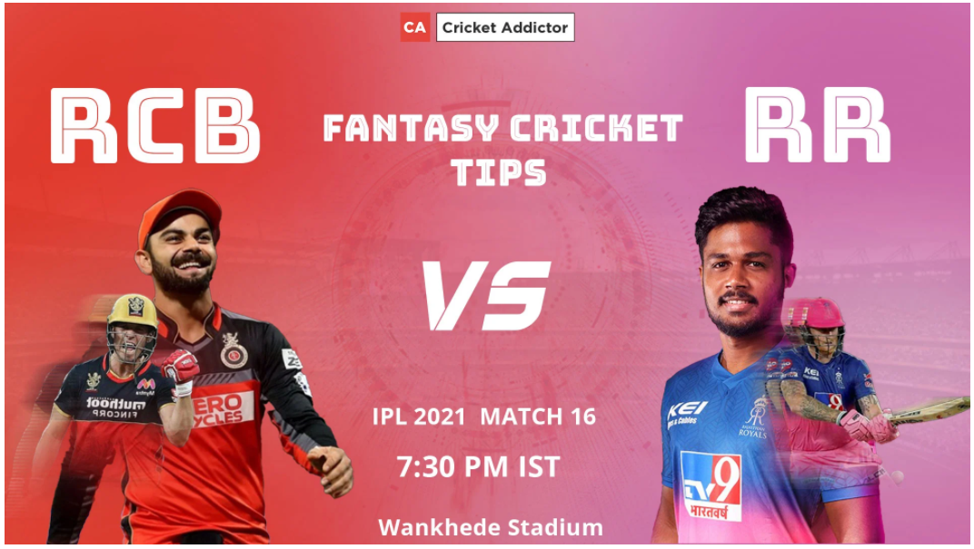 RCB vs RR Dream11 Prediction.