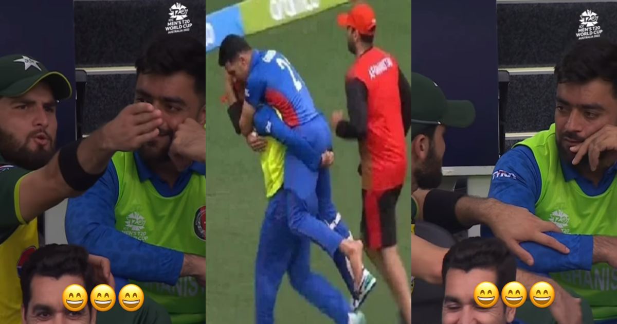 Shaheen Afridi was seen having fun with Rashid Khan after taking Gurbaz to the hospital VIDEO went v...