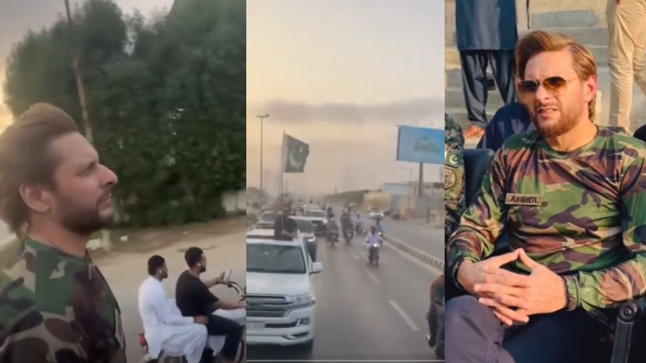 Shahid Afridi Said Pakistan S Defence Is Unbreakable And Leads Youm E Tashakur Rally In Karachi