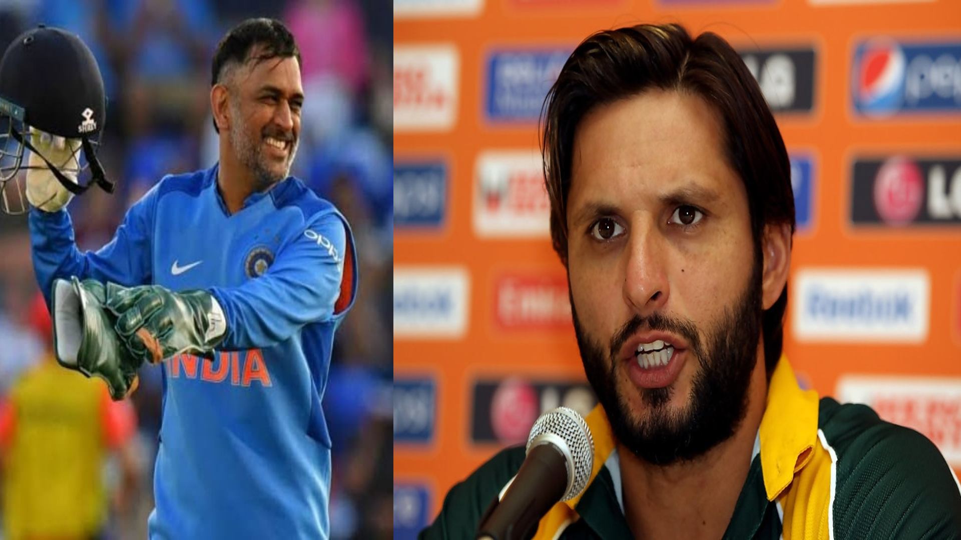 Shahid afridi on ms Dhoni and pakistan team