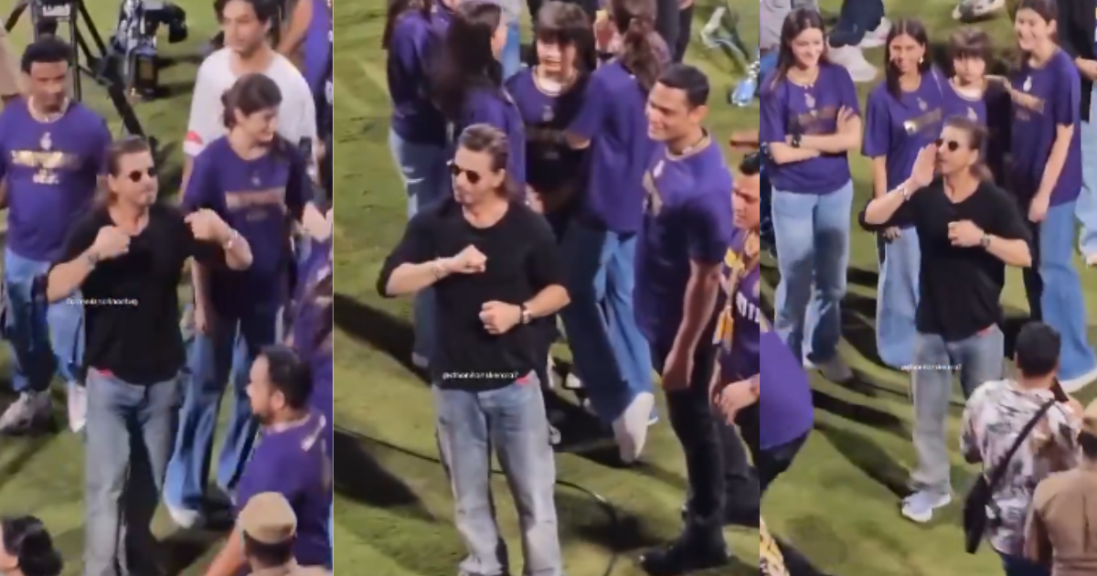 Shahrukh Khan raised slogans for CSK team after KKR vs SRH IPL 2024 Final Match watch Video