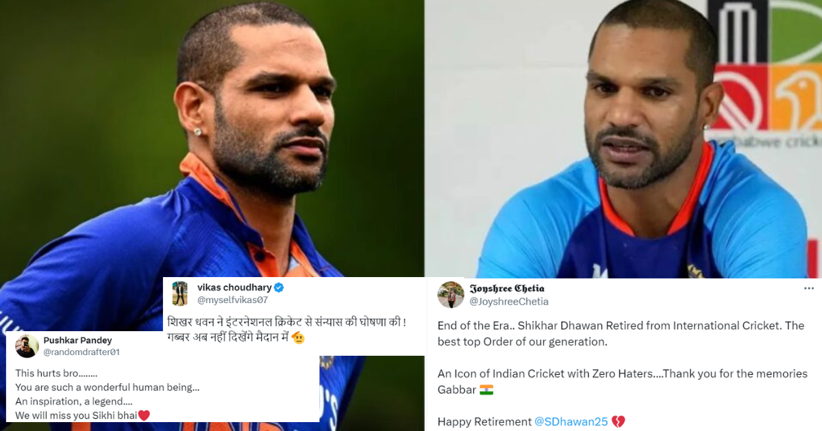 "एक युग का अंत...." Shikhar Dhawan के रिटायरमेंट लेने के बाद इमोशनल हुए क्रिकेट फैंस, सोशल मीडिया पर...