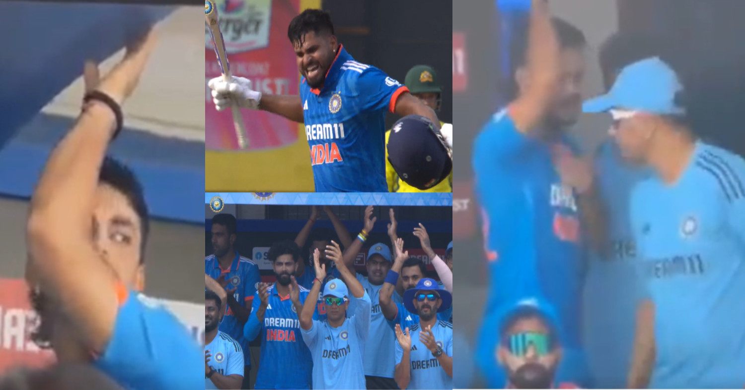 Shreyas Iyer के शतक से ईशान किशन के चेहरे पर पसरा मातम, तो राहुल द्रविड़ ने बढ़ाया हौसला, VIDEO हुआ वा...