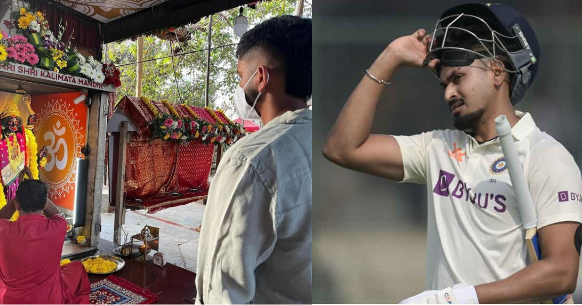 टीम इंडिया से बाहर हुए Shreyas Iyer को आई भगवान की याद, दर्शन करने पहुंचे मंदिर, तस्वीरें हुई वायरल