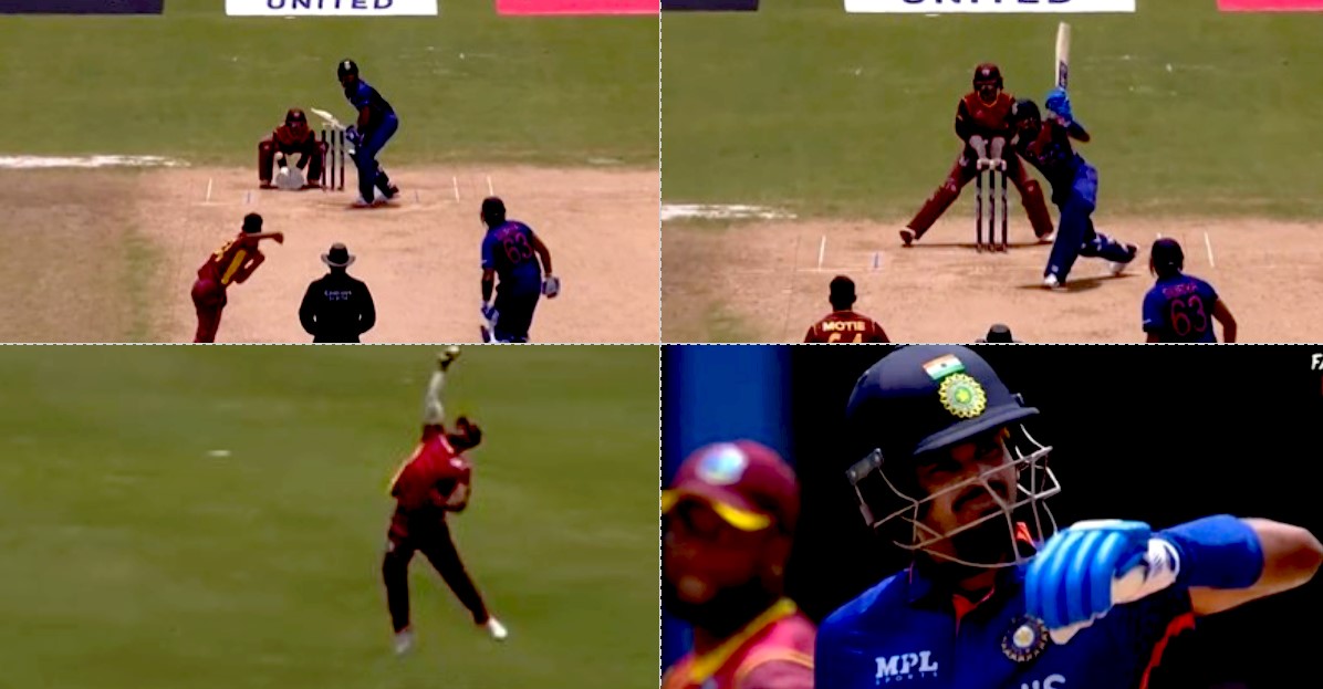 Shreyas Iyer Wicket WI vs IND 1st ODI