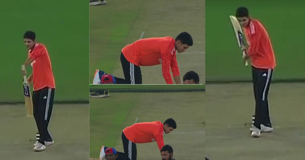 VIDEO: डेंगू से ठीक होकर पहली बार मैदान पर उतरे Shubman Gill, अहमदाबाद की पिच को पर किया ये खास काम
