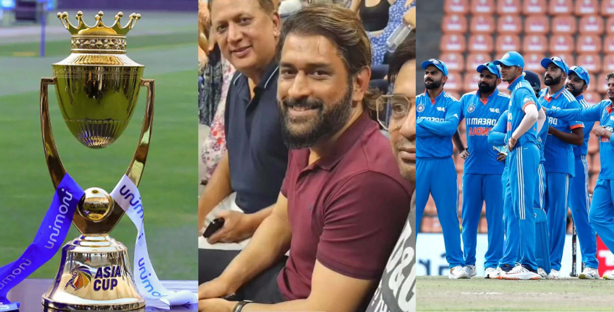 Skipping Asia Cup 2023 MS Dhoni arrives to watch live us open match, video goes viral